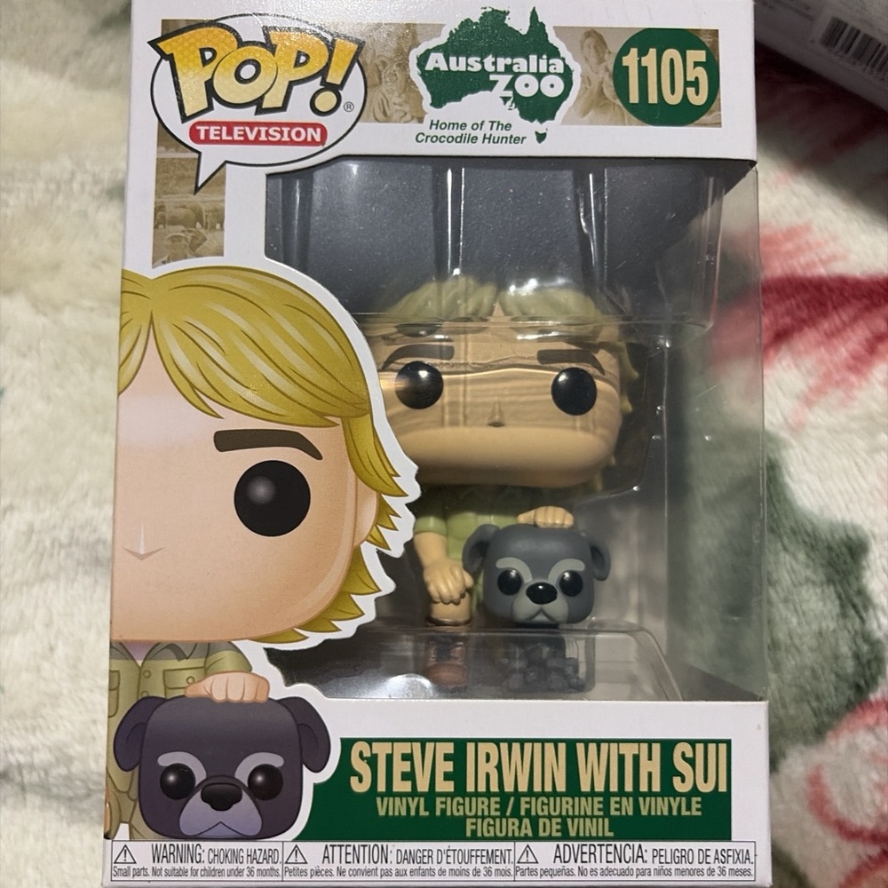 Funko Pop! Steve Irwin with Sui – Green & Tan